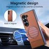 For Magsafe Magnetic Leather Phone Case For Samsung Galaxy Z Fold7 5G Wireless Charger Magsafing Hard PC Tough Cover For Samsung Z Fold 7 6 5 4 3 5G