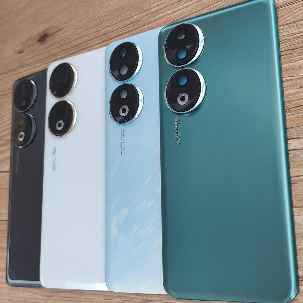Entirely New For Honor 90 Glass Back Lid Housing Battery Cover Repair Replacement Parts With Lens Frame Covers and Adhesive