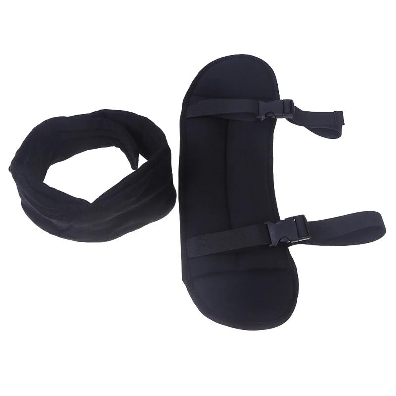 Neck Pillow With Eye Mask For Long Flights Travel Pillows For Airplanes Car Headrest Zero Eye Pressure Adjustable Eye Cover