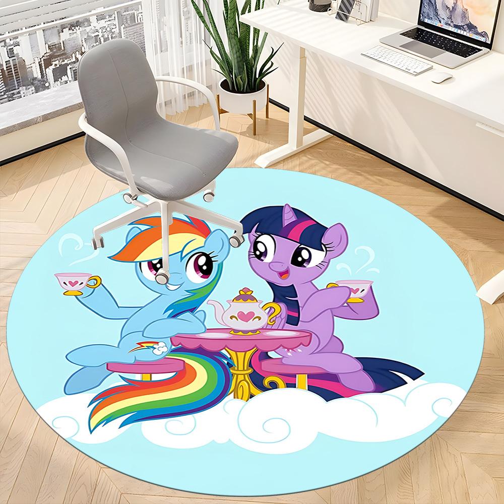 1pc My Little Pony Office Round Area Rug, Under Office Chairs Bedroom Living Room Home Decor, Room Decoa1022208