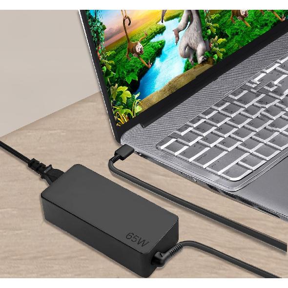 Replacement 65w USB C Laptop Charger for Lenovo ThinkPad/Chromebook/Yoga,ThinkPad T480 T490 T580 E480 ADLX65YDC2A Power Supply for Lenovo Laptop