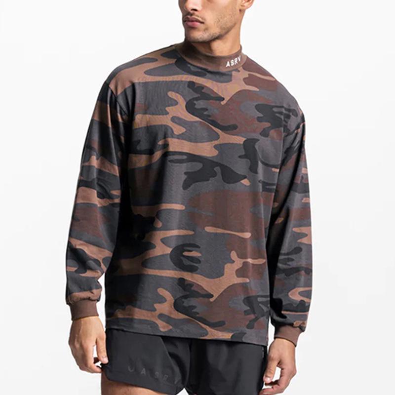 Men's Youth Plus Size High Neck Sweatshirt - Long Sleeve Casual Jacket for Spring & Autumn