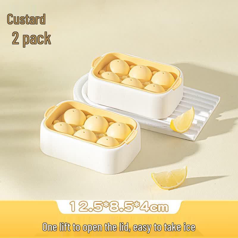 Silicone Sphere Ice Cube Tray with Lid