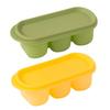 Ice Cube Mold Food Grade Silicone Ice Tray Three-Compartment Easy Release Compact Ice Cube Maker for Home DIY Drinks And Food Storage