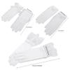 Lace Mesh Bride Dress Gloves Bow Pearl Chiffon Gloves Vintage Etiquette Gloves  Prom Cosplay