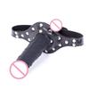 Double Head Penis Mouth Plug Ball Gag Bit Mouth Slave Sex Toy Bondage Adult Toy for Men And Women