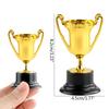 10 Pezzi Trofeo di Plastica Premio per Competizione Sportiva Mini Trofei Premio Vincitore Riutilizzabile Oggetti di Scena per Foto Forniture per Aula