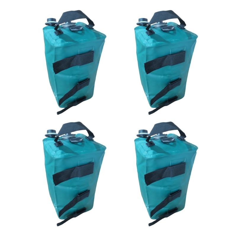 4Pcs 20L Tent Weight Water Bag Canopy Legs Weights Sandbags Heavy Duty Tent Water Weights for Outdoor Camping Equipment