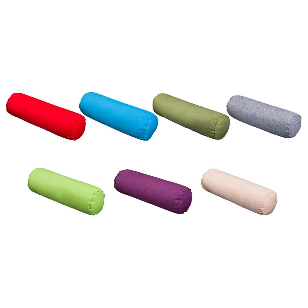 Round Pillow Bolster Cushion Throw Pillow Roll Neck Pillow for Home Fitness Yoga