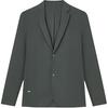 Solid Color Casual Comfortable Business Long Sleeve Suit Men Suits Military-Gray-Green F11M422712F-KK