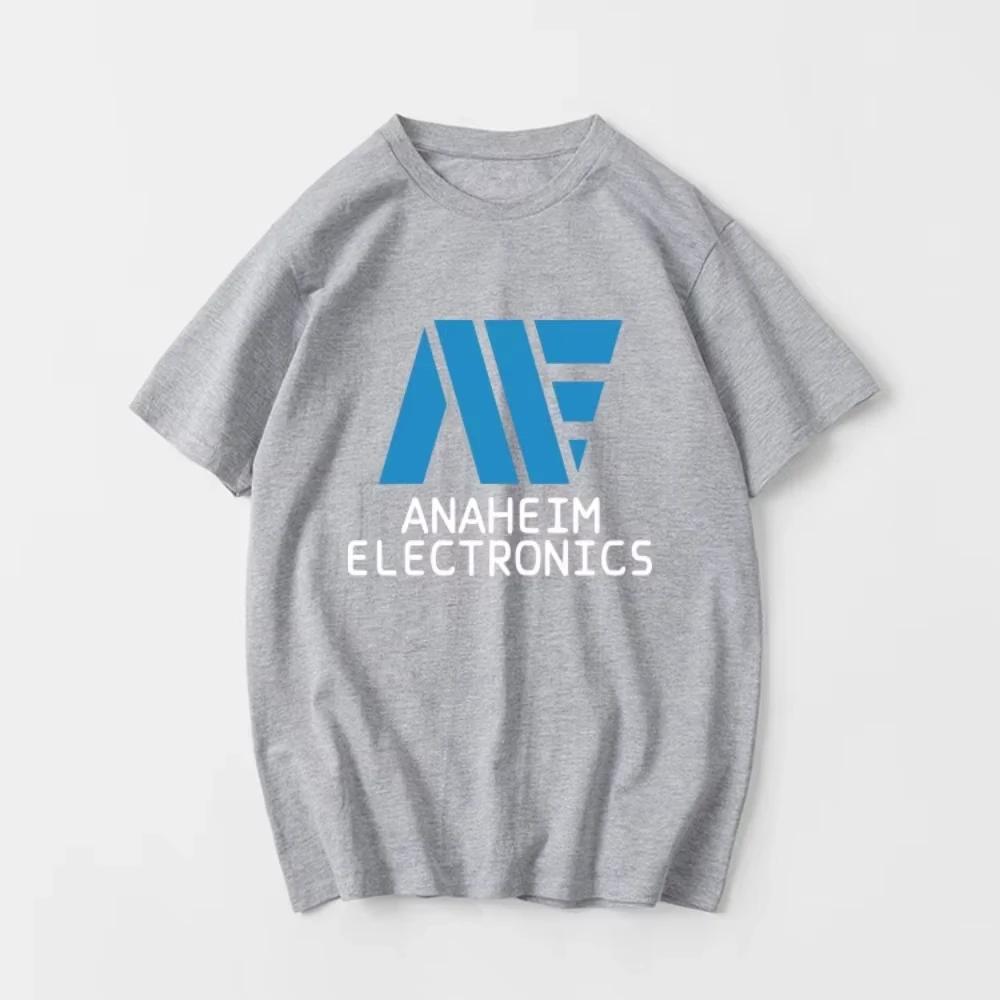 2025 Summer Fashion New Mobile Warrior Gundam Anaheim T-shirt Short Sleeve with Crewneck for Summer Male and Female Couples Tops