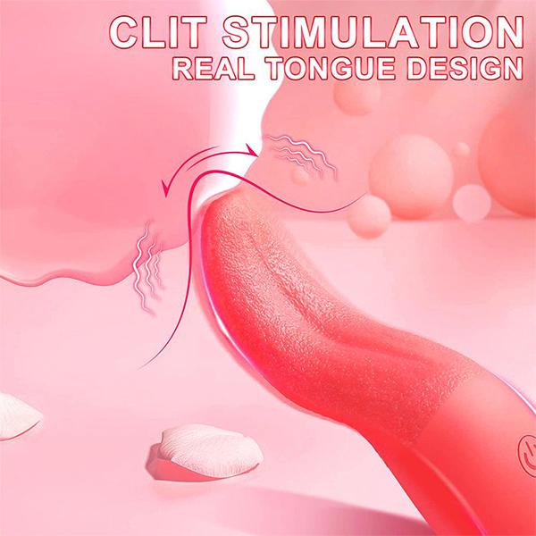 10 Modi Realistisk Tungeslikking Kraftig Stimulator Vibrator G Spot Klitoral Stimulering Brystvorter Onani Voksen Sexleketøy For Kvinner Par