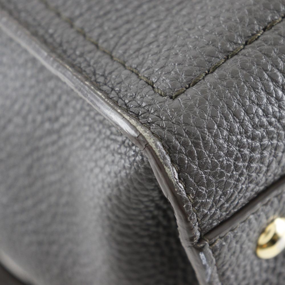 Salvatore Ferragamo Amy Handbag EE21-F478 2WAYShoulder Dark Brown/Pink Calfskin Women Used