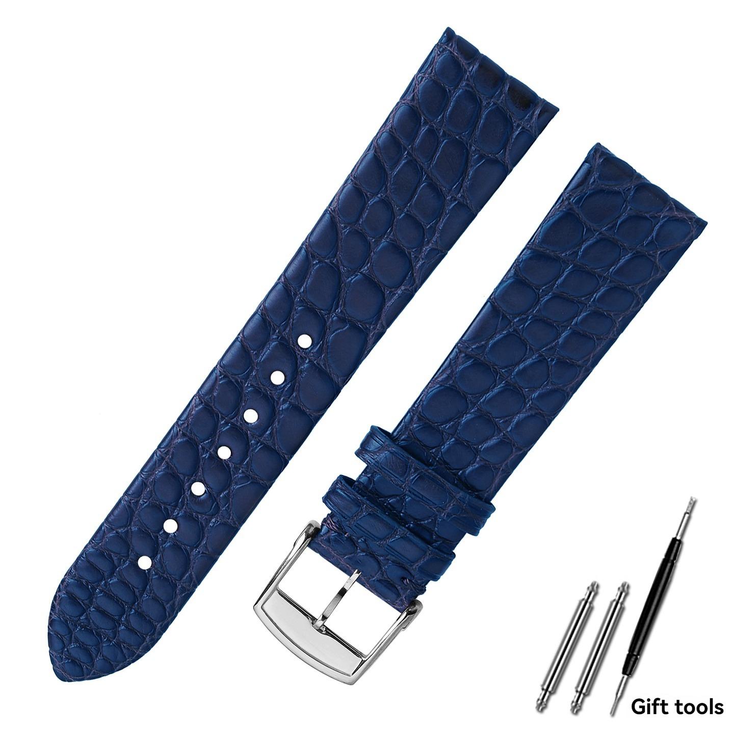

Для Longines Elegant Jialan Браслет Ремешок из Кожи Крокодила Серии L4.209.4 L4.721.4 Настоящий Ремешок для Часов из Аллигатора 13мм 18мм 20мм 13mm-width