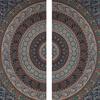 BLESS INTERNATIONAL Beautiful Indian Bohemian Psychedelic Hippie Tree of Life Window Curtain Panels for Bedroom, Living(Green Gray Elephant Mandala)