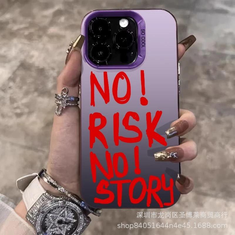 Black English Applicable Apple 15 Color Silver iPhone14Pro Creative 11promax Matte 16 Protective Case 17