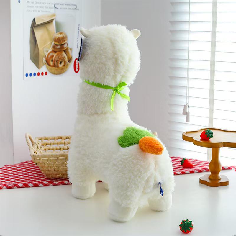 Carrot Alpaca Plush Hug Pillow - Cartoon Figure Toy Gift for Girls