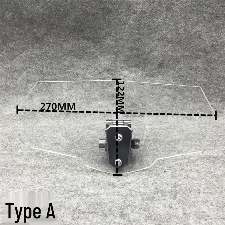 Compatible Windshield for Haojue DKS, Suzuki, Honda, CB400F, GL, and Other Motorcycles.