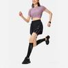 Li Ning Running Series Anti-Ultraviolet Ice Feel Comfortable Reflective Sports Short Sleeve T-Shirt Women Tops Crystal-Purple ATSU508-2