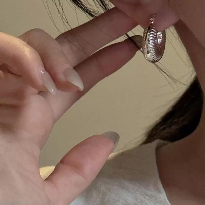 Xiaomi 925 Sterling Silver Vintage Earrings For Women Geometric Simple Round Strip Earring Jewelry Prevent Allergy Accessories Gift