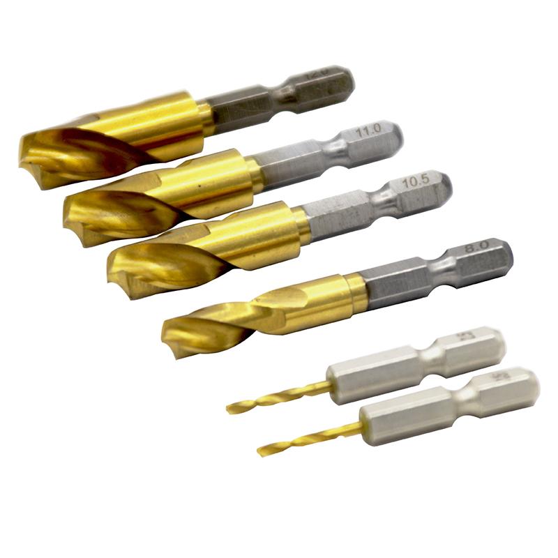 High Hardness 2-10Mm Twist Drill Bit Hex Shank Ultra-Short Hole Opener Stainless Steel Special Drill Wood Metal