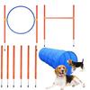 Conjunto de Treino de Agilidade para Cães: Saltos, Varas, Barreiras, Argolas