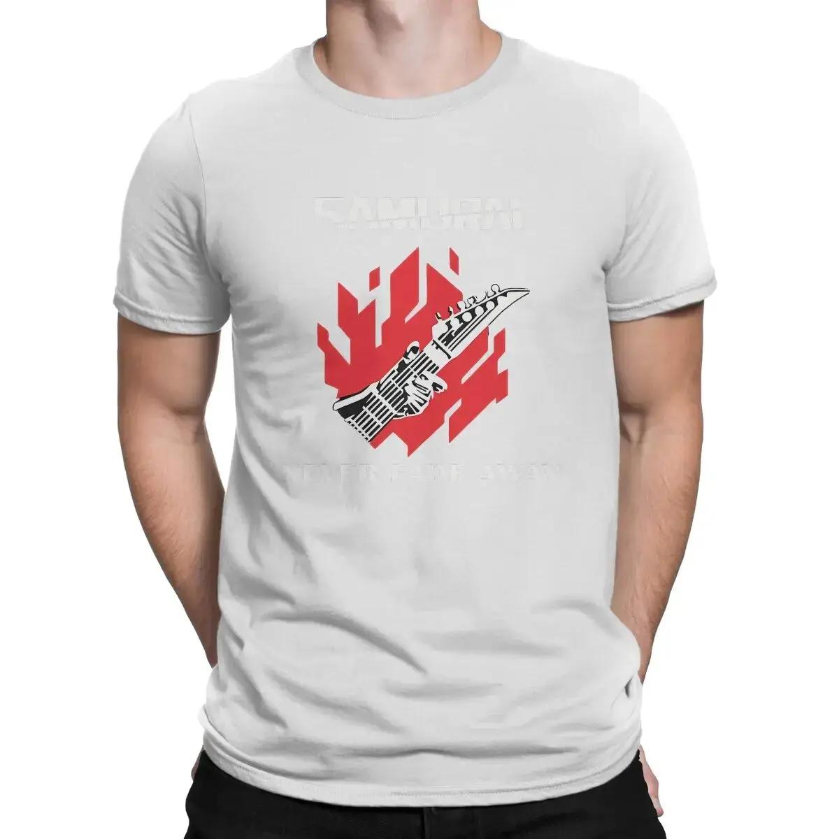 

2025 new model Never Fade Away T Shirt Mens Pure Cotton Awesome TShirts O Neck Cyber Samurai Punk Tees Short Sleeve Clothing G S
