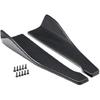Pair of Car Rear Bumper Lip Diffuser Splitter, Universal Side Skirt Spoiler,Wrap Angle Protector,Bumper Lip Body Kit (Carbon Fiber Pattern)