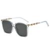 Big Frame Sunglasses For Women Designer Vintage Alloy Leg Fashion Glasses Retro Sunglasses