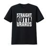 Straight Outta Uranus T Shirt Vintage Washed Designer Clothes Unisex Homme Fashion Soft Versatile Graphic Top For Everyday Wear