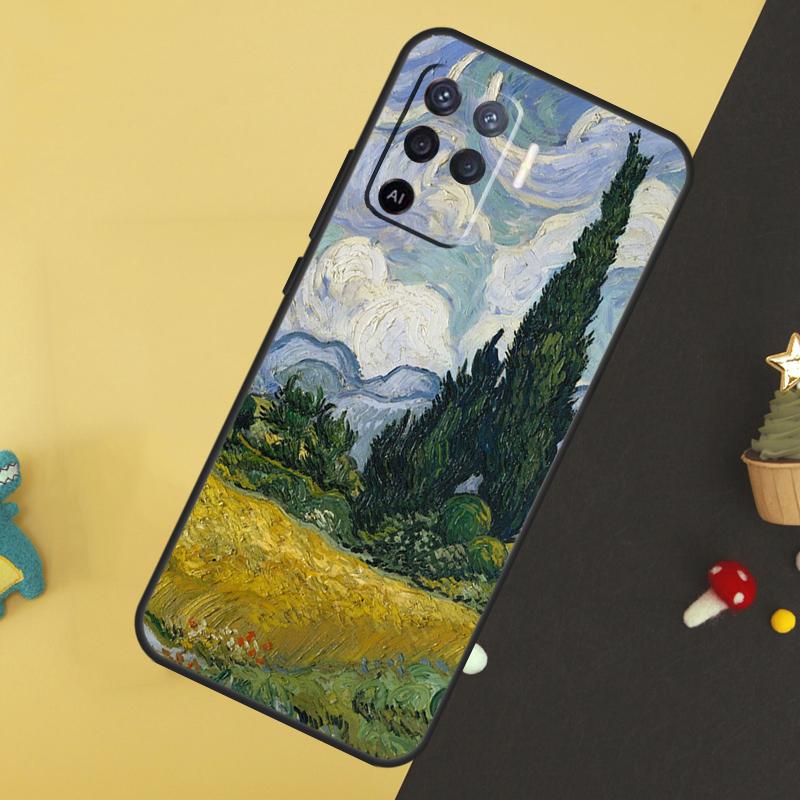 Van Gogh Art Oil Painting For OPPO A79 A58 A78 A98 A53S A57S A54S A74 A94 A17 A77 A5 A9 A96 A76 A16 A52 A72 A15 Case