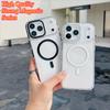Luxury Transparent Magnetic for Magsafe Case For iPhone 17 Pro Max Air 16 15 14 Plus13 12 11 Colorful Border Shockproof Cover