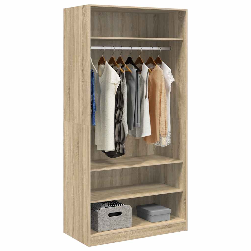 Wardrobe Sonoma Oak 100 x 50 x 200 cm Particleboard