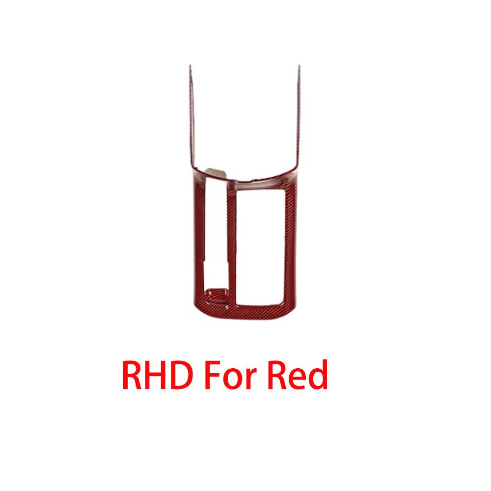 EEJQ9 LHD/RHD For Hyundai I30 2024 2025 Car Tuning Carbon Fiber Red Front Row Water Cup Frame Trim Interior Replacement Parts