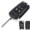 5 Buttons Flip Remote Key Shell For Chevrolet For Cruze For Equinox For Camaro For Malibu