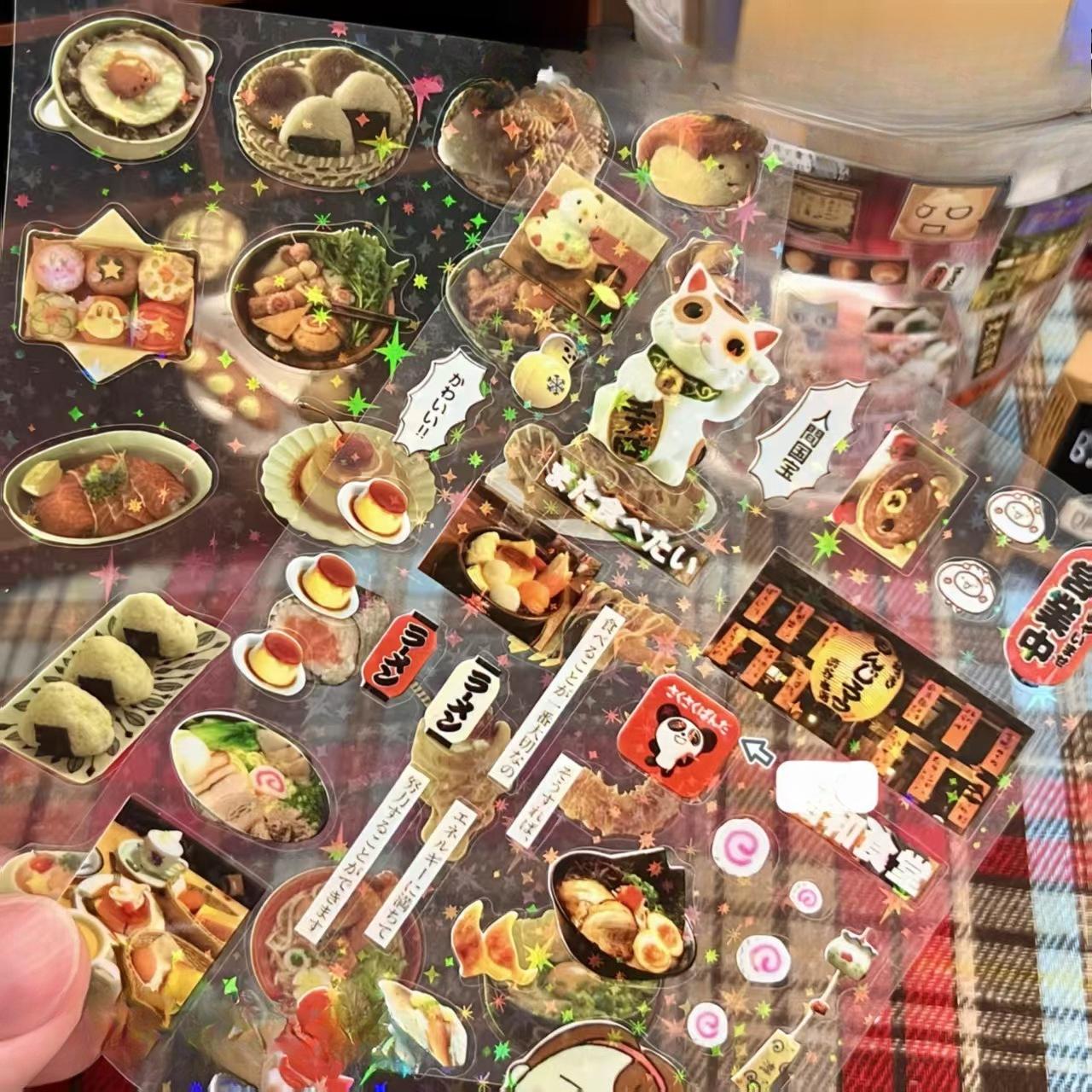 

Мила мультяшна наклейка з записками з лазерним блиском DIY Decro Sweet Anime Animal Journaling наклейка Kawaii наклейка на канцелярські товари