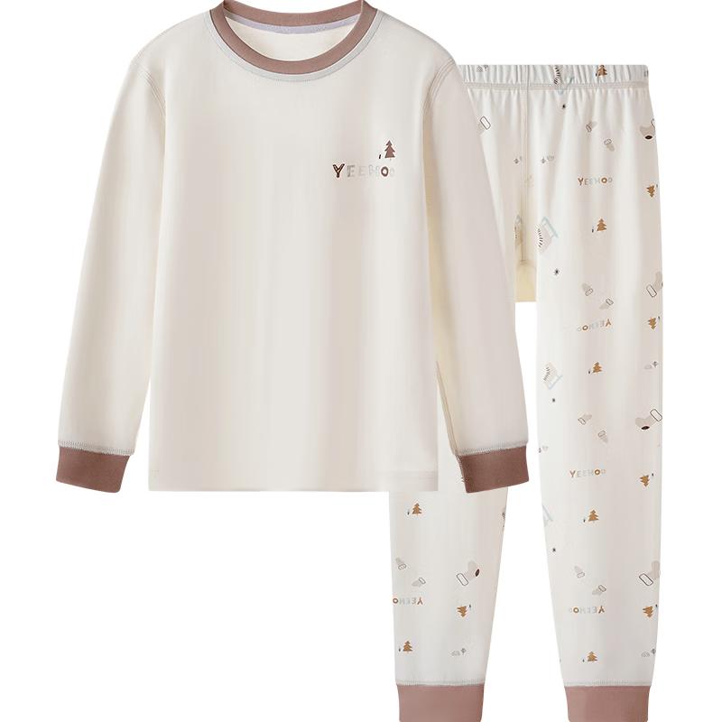 YEEHOO Kids  100% Cotton 5A Antibacterial Thermal Pajama Set 110
