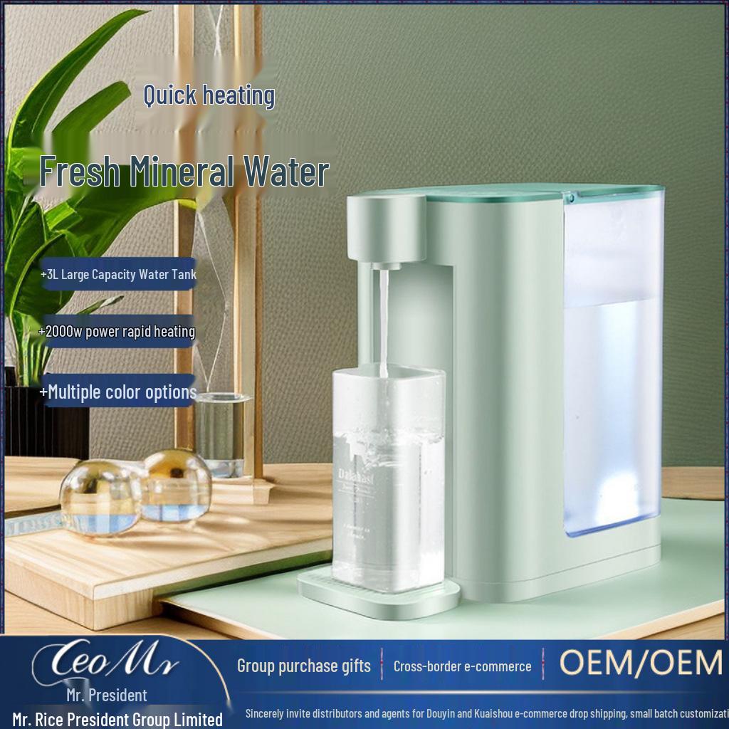 3L Smart Desktop Instant Hot Water Dispenser for Home or Office verde