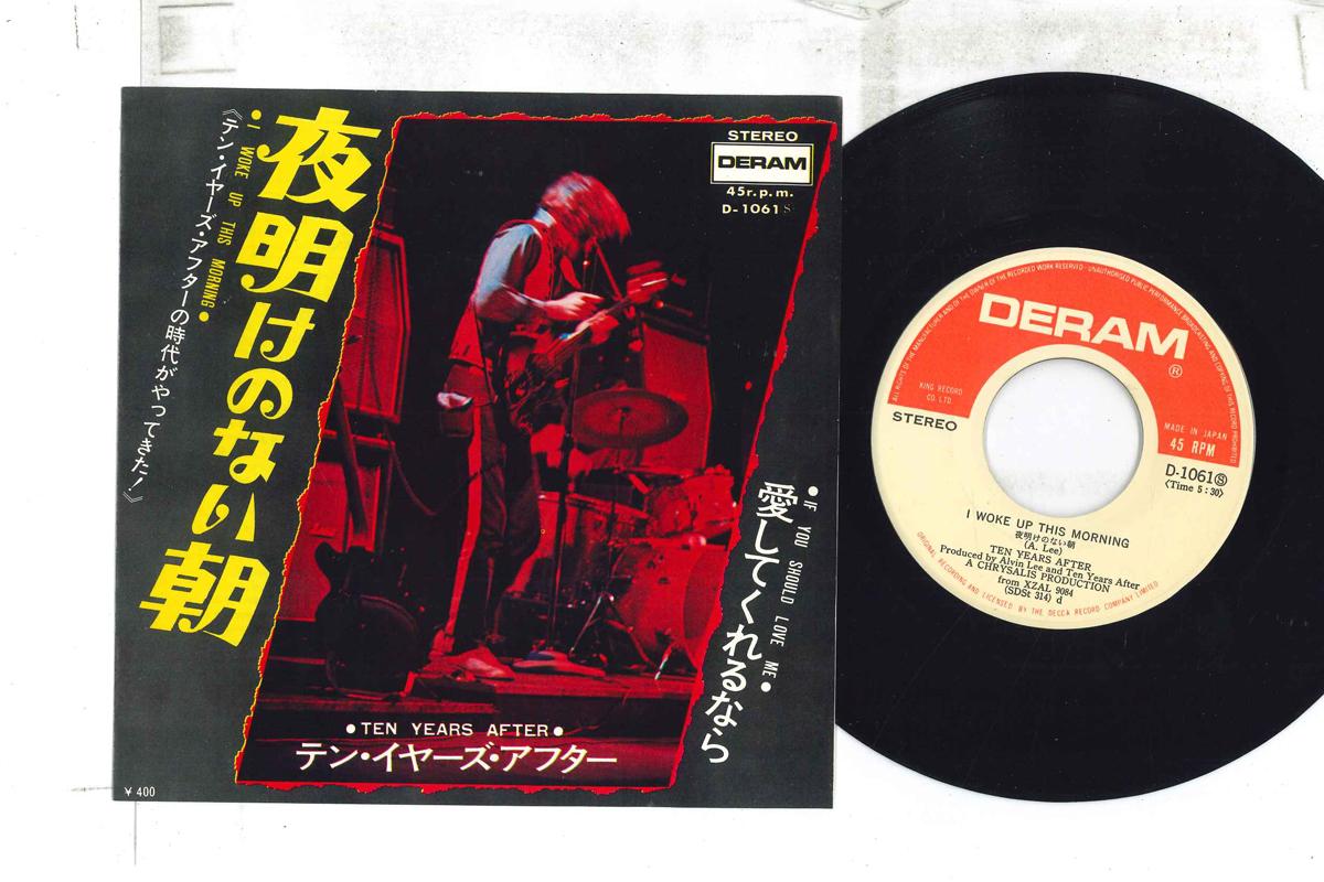 

7inch Record TEN YEARS AFTER I Woke Up This Morning If You Sho D1061 DERAM 1969 Japan Rock Used