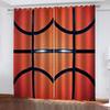 Ready Curtains Cheap 3D Sports Basketball Blakout Curtain, Kids Window Treatment Sets, Bedroom Curtains For Living Room