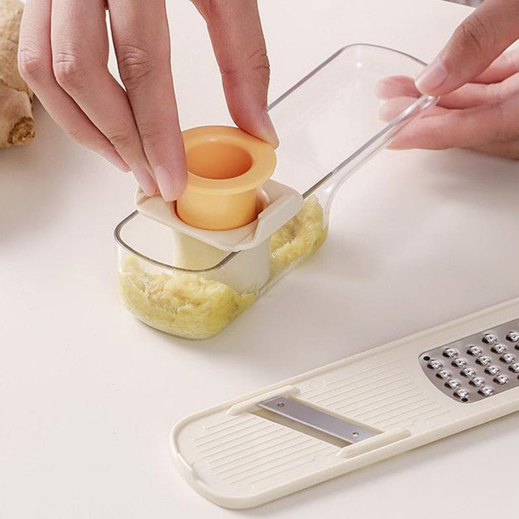 3 in 1 Ingwer- und Knoblauchmühle Heimküchenschneider Knoblauch-Ingwer-Mühle Küchenwerkzeug zum Schneiden, Hacken und Mahlen von Knoblauch