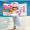 Custom Name Ultra-Soft Beach Towel with Ms. Rachel Theme,Ideal for Pool - Camping, Diving - Perfect Travel Essential, Vibrant Beach Towel.