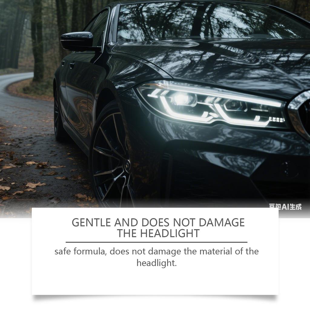 מנקה חיצוני לשיקום פנסים קדמיים;חומר פוליש למשטח מנורה; חומר לניקוי וטיפוח פנסים לרכב(355 מ"ל)