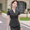 Women's Summer Professional Business Suit Set - Formal Beauty Salon Reception Workwear