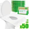 50/30/10 STÜCKE Tragbares Einweg-Toilettensitzpapier Wasserdicht Löslich Wasser Abdeckungen Typ Reise Camping Hotel Badezimmerzubehör