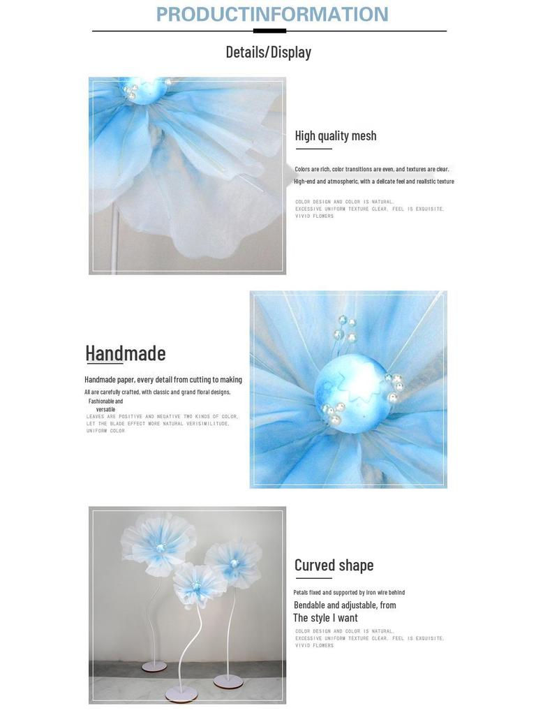 Silk Flower Wedding Aisle Decorations & Display Props