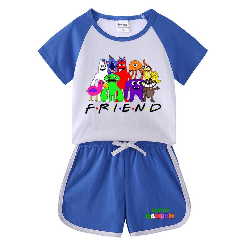 2025 Kids' Summer Clothing Set: Boys & Girls Short Sleeve T-Shirt and Shorts 2-Piece Casual Sportswear