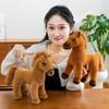 Saddle Standing Foal Plush Doll Long Mane Cartoon Horse Stuffed Toy Room Decoration