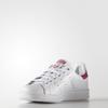 Adidas Stan Smith J 'White' (Unisex) Running White / Running White / Pink Buzz Kids' Skateboarding Shoes B32703