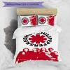 Red Hot Chili Peppers 3pcs Bedding Set Duvet Cover Closure Includes 1 Duvet Cover & 2 Pillowcases for All Seasons Bedroom Home Dorm Decor
